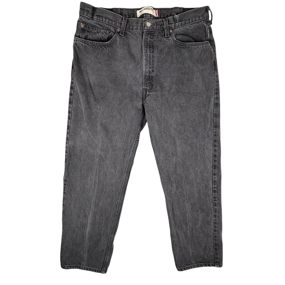 Levi's 550 Jeans‎ Mens 38X32 Black Relaxed Fit Straight Distressed (Fit 38x30)